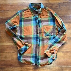 Frame Mens Plaid Button-Up Shirt Size M